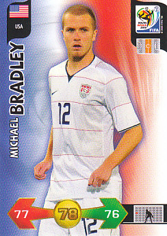 Michael Bradley USA Panini 2010 World Cup #342